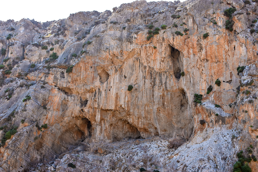 Climbing area The Whale in Katsounaki gorge, east Crete