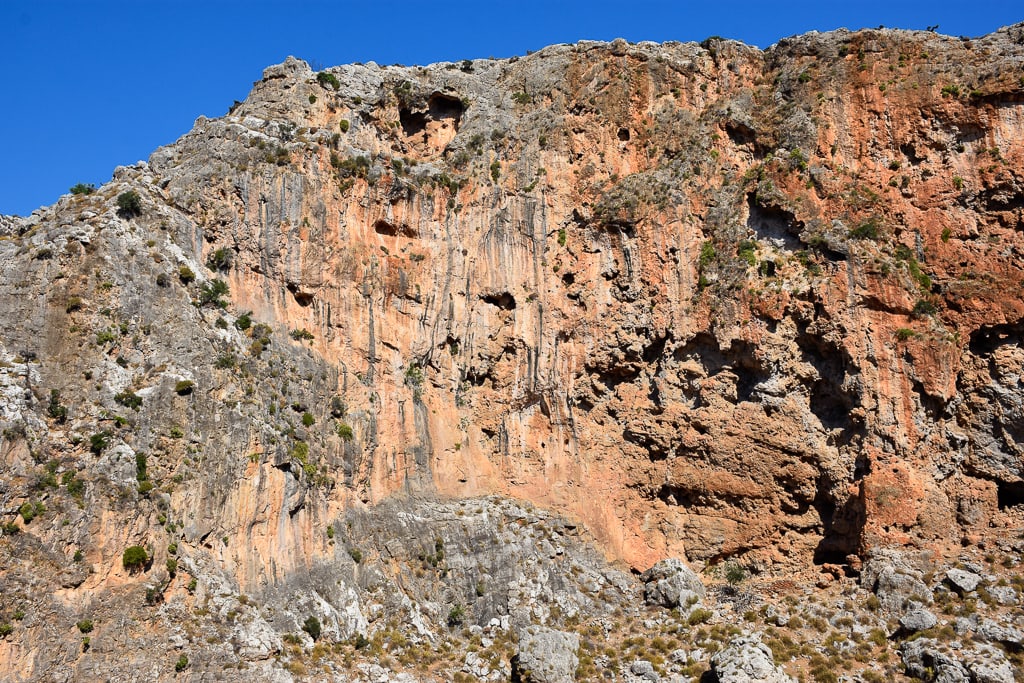 Climbing area Gorge of the Dead near Zakros, east Crete