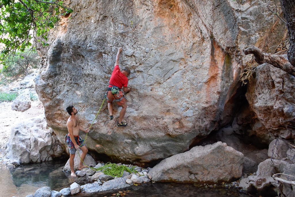 Climbing area Creek - Gorge of the Dead near Zakros, east Crete