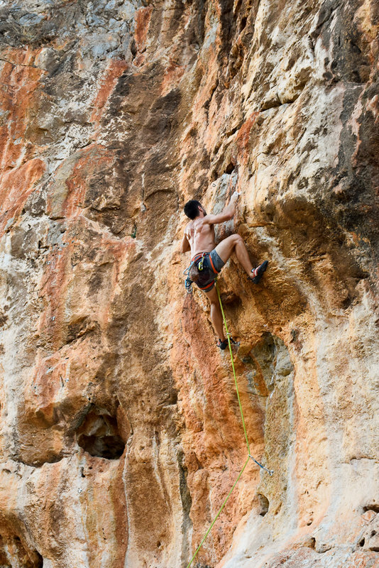 Person climbing in Kato Zakros, east Crete