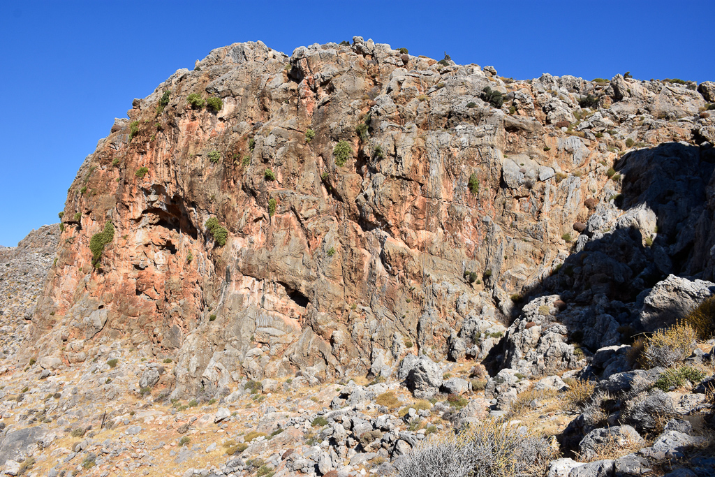 Climbing area in Kato Zakros: East side