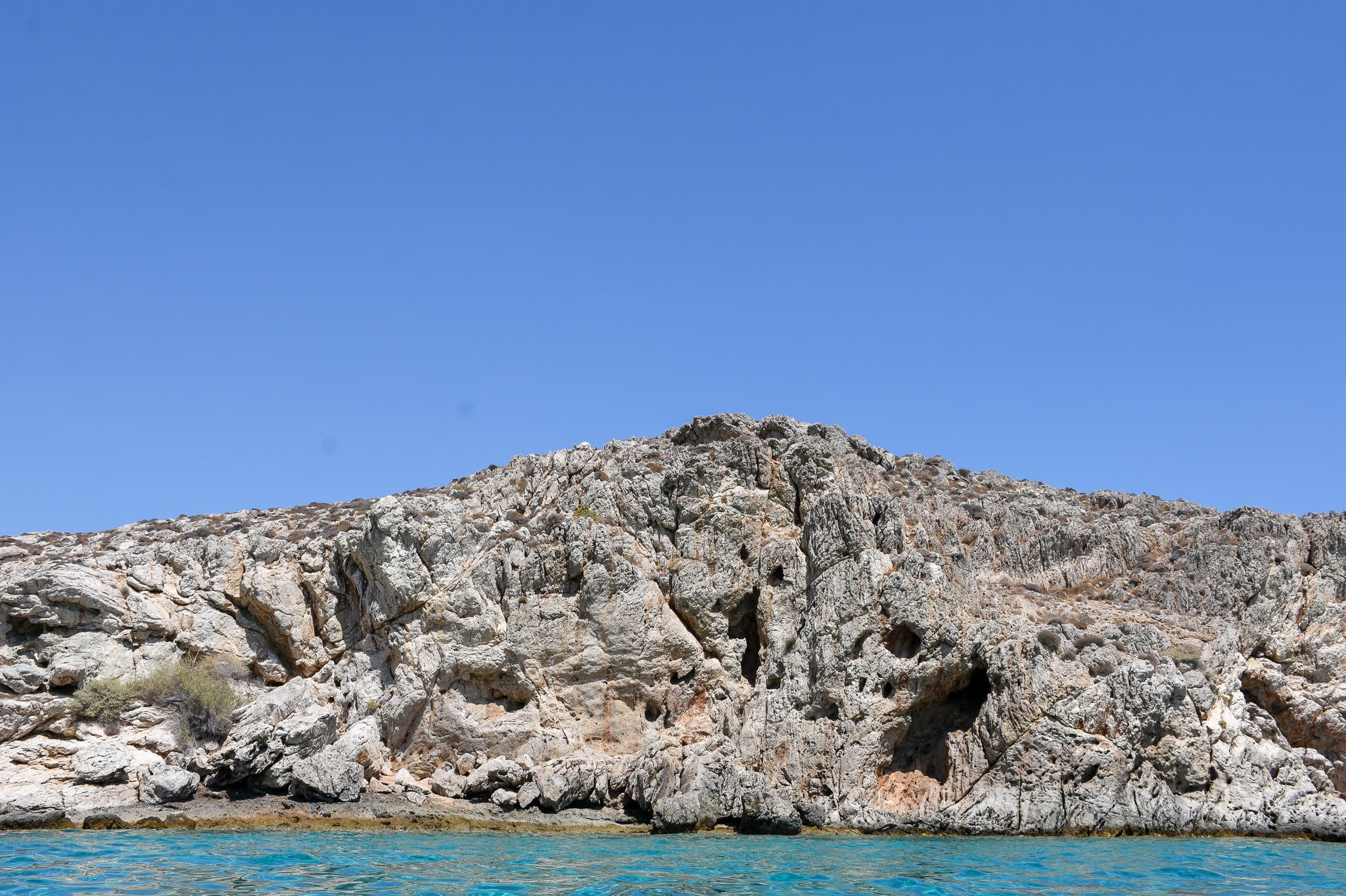Climbing area at the Mazida beach, Xerokampos, east crete
