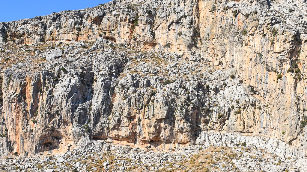 Vigla canyon climbing area: Right Katalava
